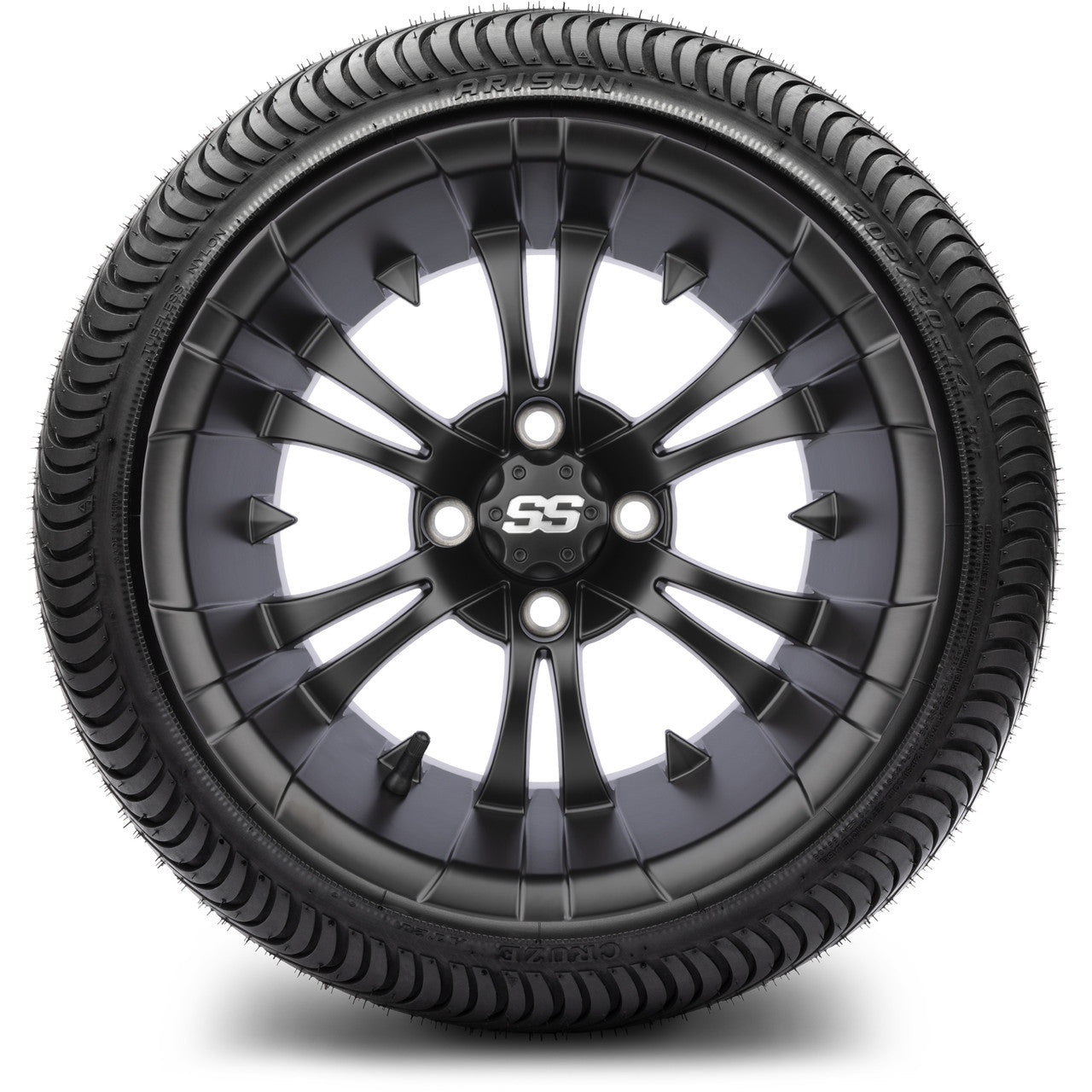 MODZ® 14" Vampire Matte Black Low Profile Tire and Wheel Combo