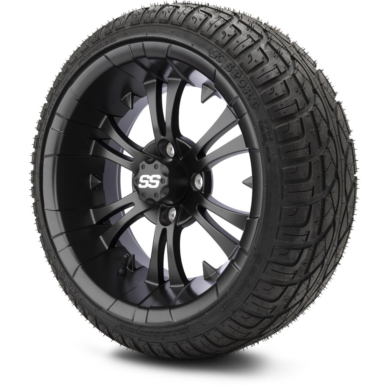 MODZ® 14" Vampire Matte Black Low Profile Tire and Wheel Combo