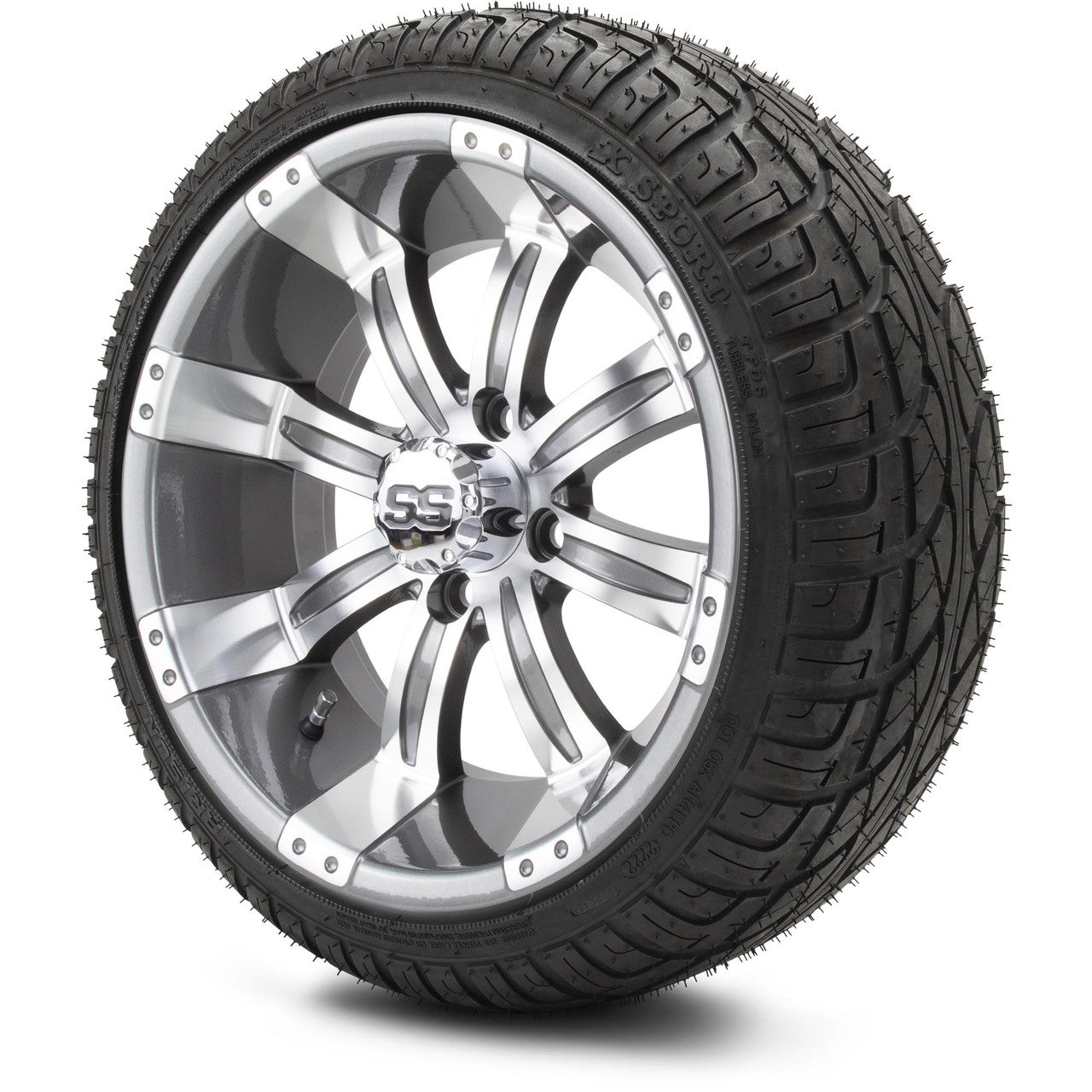 MODZ® 14" Tempest Gunmetal - Low Profile Tires and Wheels Combo