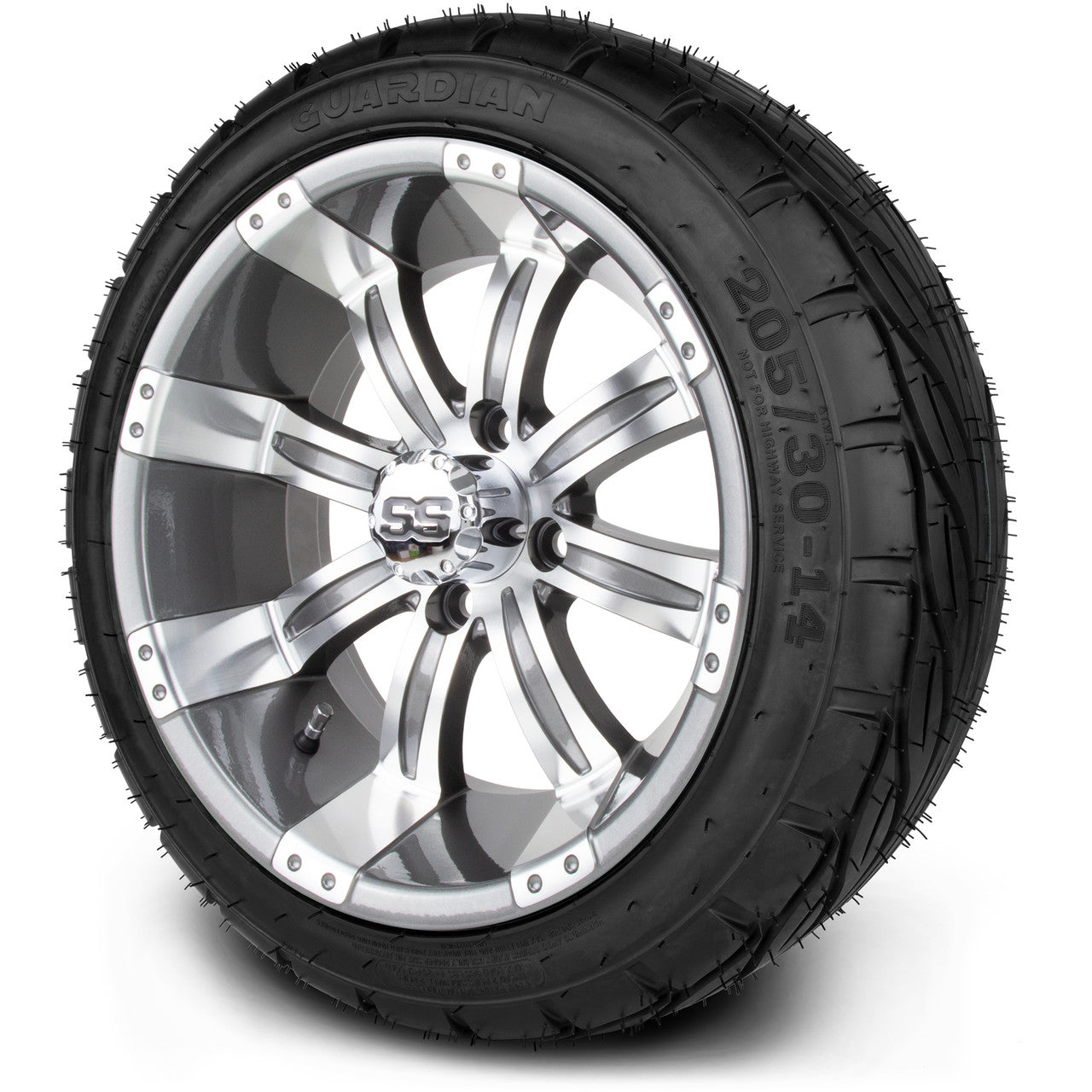 MODZ® 14" Tempest Gunmetal - Low Profile Tires and Wheels Combo