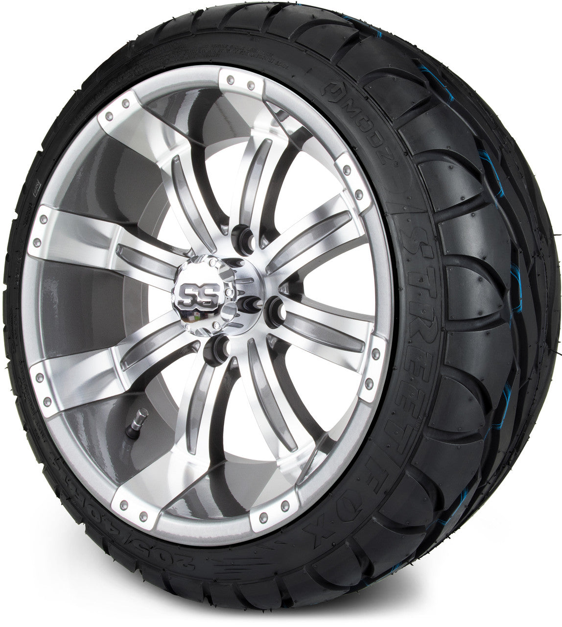 MODZ® 14" Tempest Gunmetal - Low Profile Tires and Wheels Combo