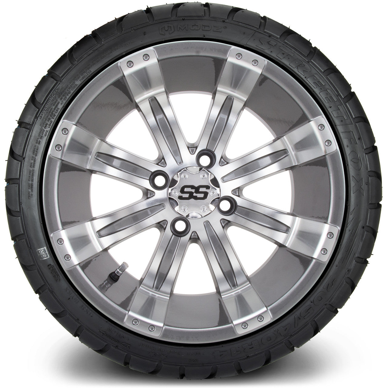 MODZ® 14" Tempest Gunmetal - Low Profile Tires and Wheels Combo