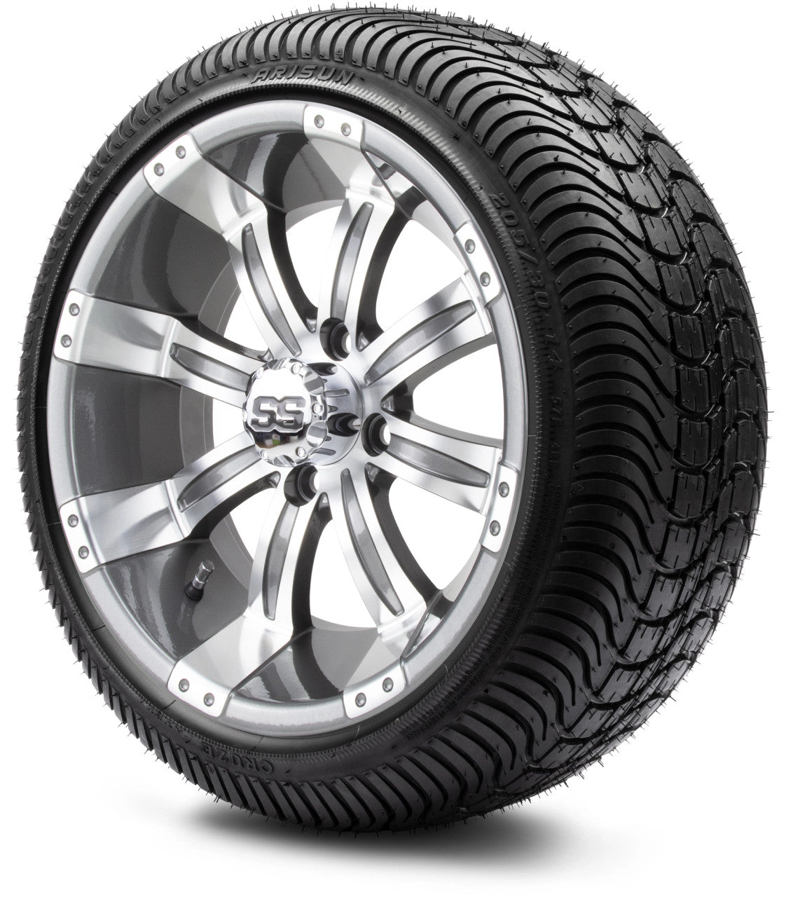 MODZ® 14" Tempest Gunmetal - Low Profile Tires and Wheels Combo