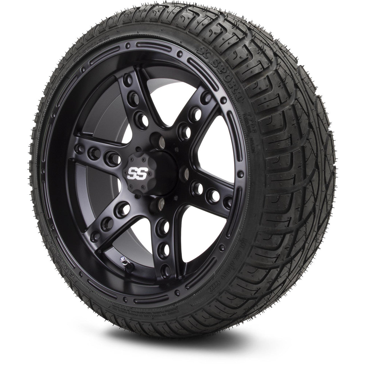 MODZ® 14" Reef Matte Black Low Profile Tires and Wheels Combo