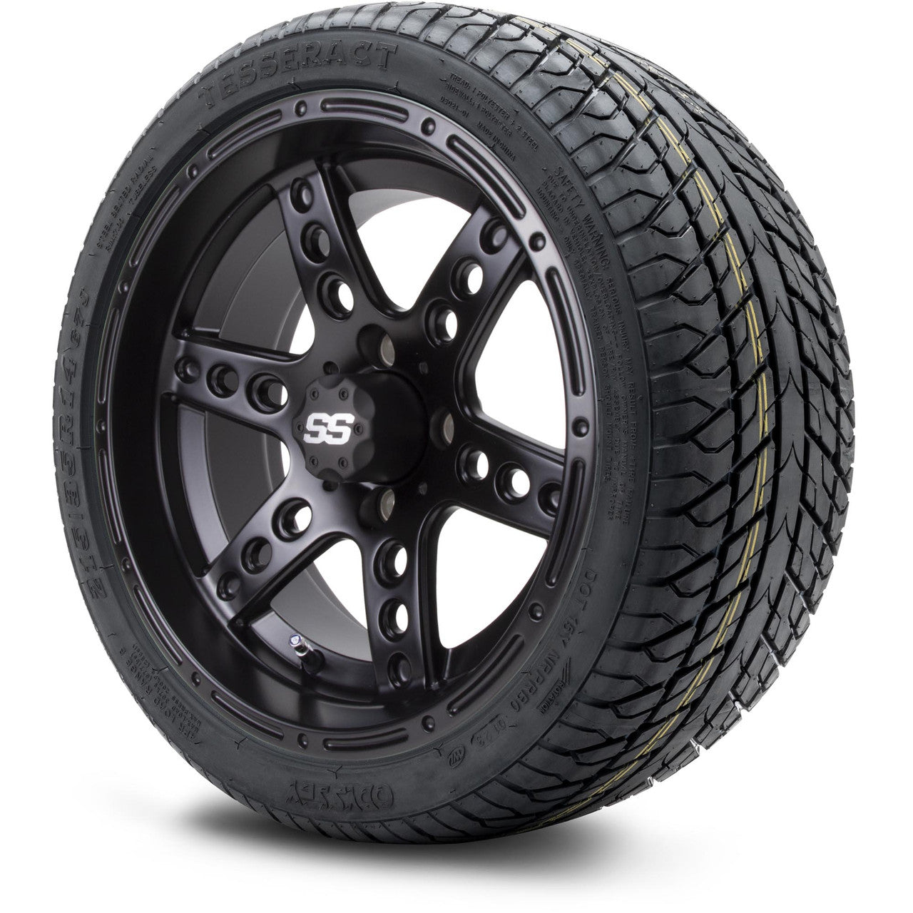 MODZ® 14" Reef Matte Black Low Profile Tires and Wheels Combo