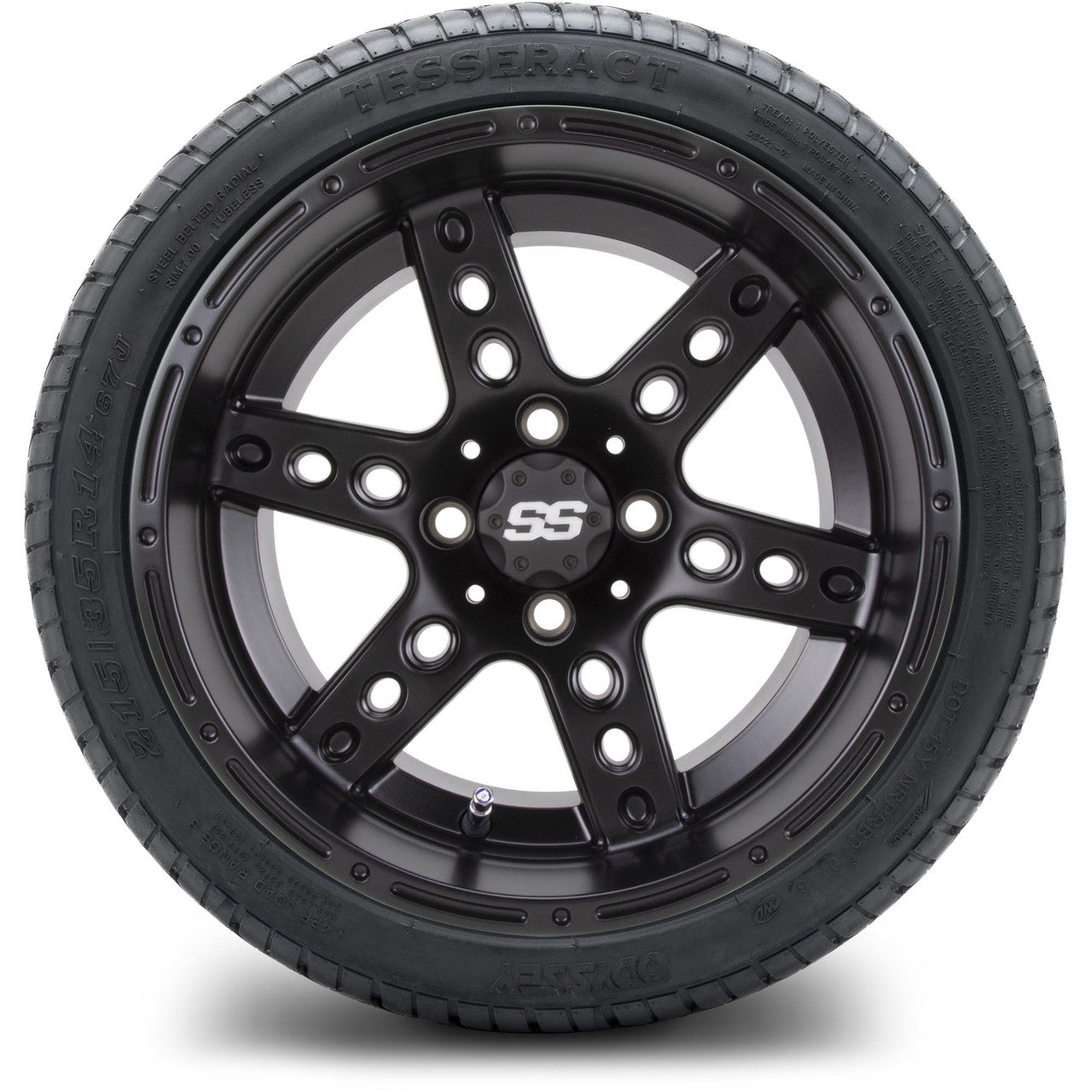 MODZ® 14" Reef Matte Black Low Profile Tires and Wheels Combo