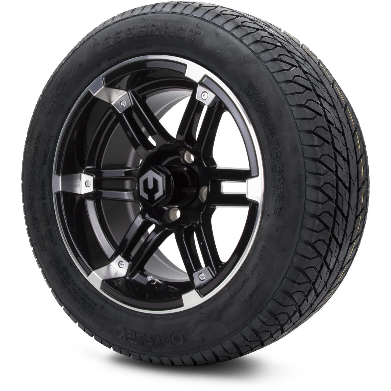 MODZ® 14" Aftershock Machined Black - Lifted Tires and Wheels Combo