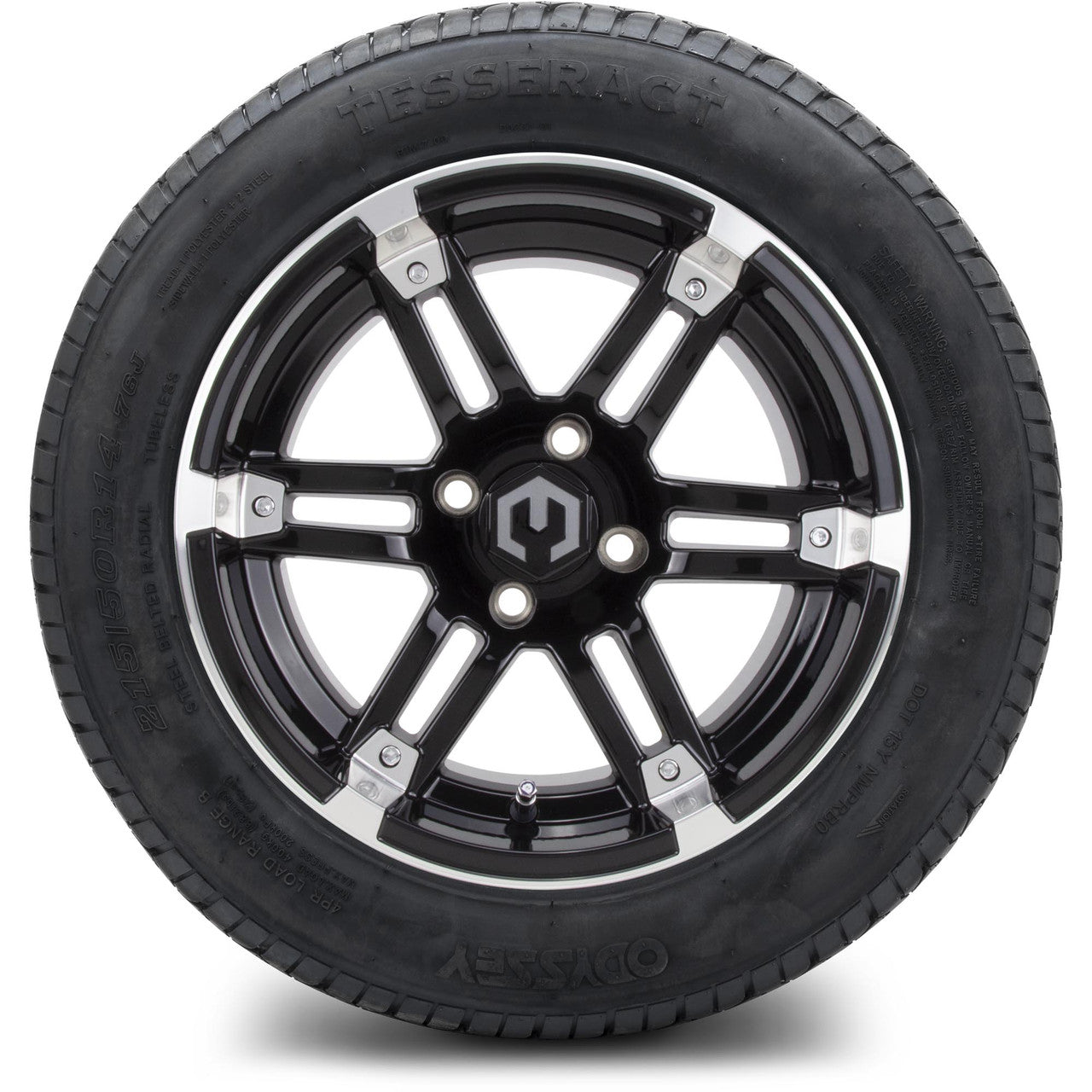 MODZ® 14" Aftershock Machined Black - Lifted Tires and Wheels Combo