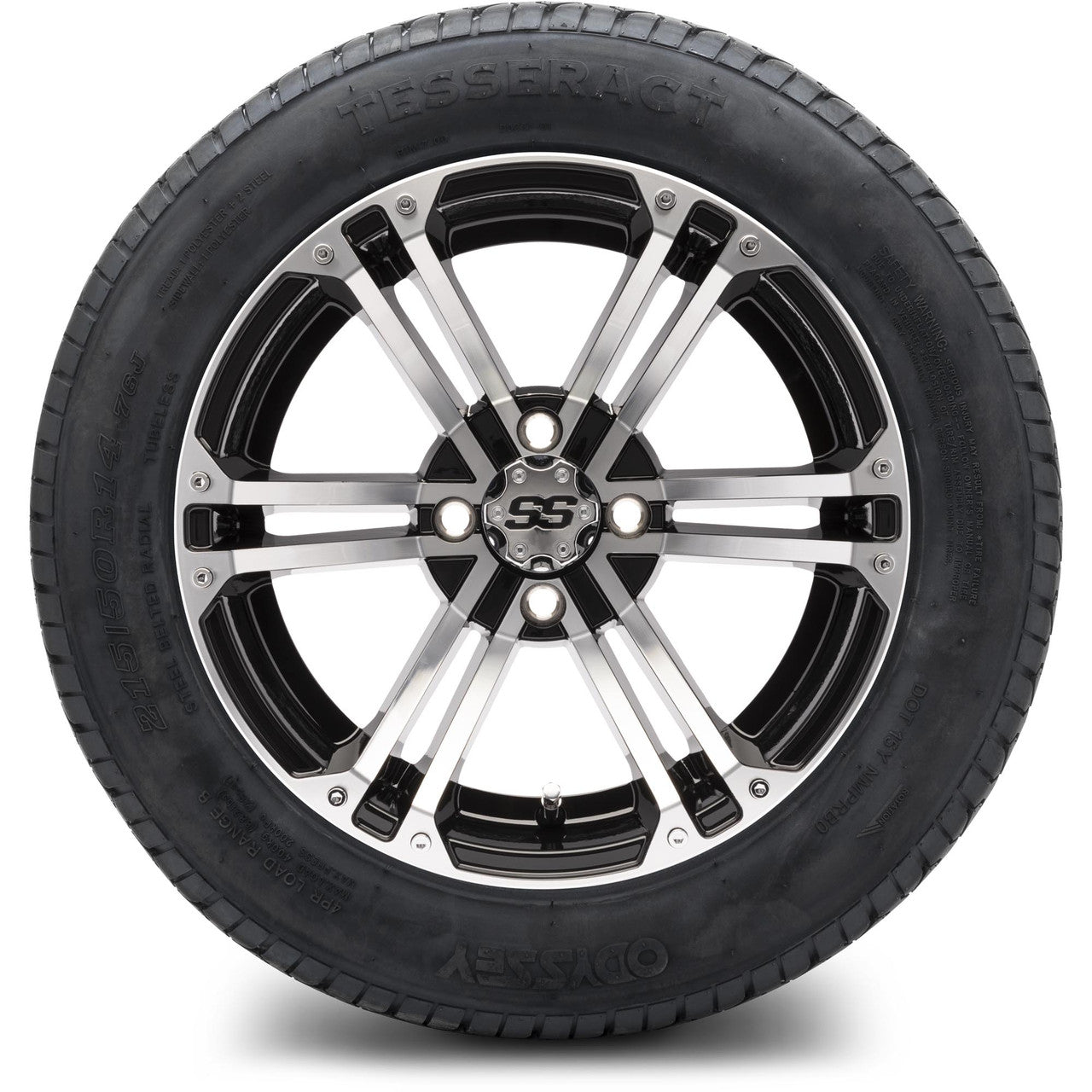 MODZ® 14" Enforcer Machined Black - Lifted Tires and Wheels Combo
