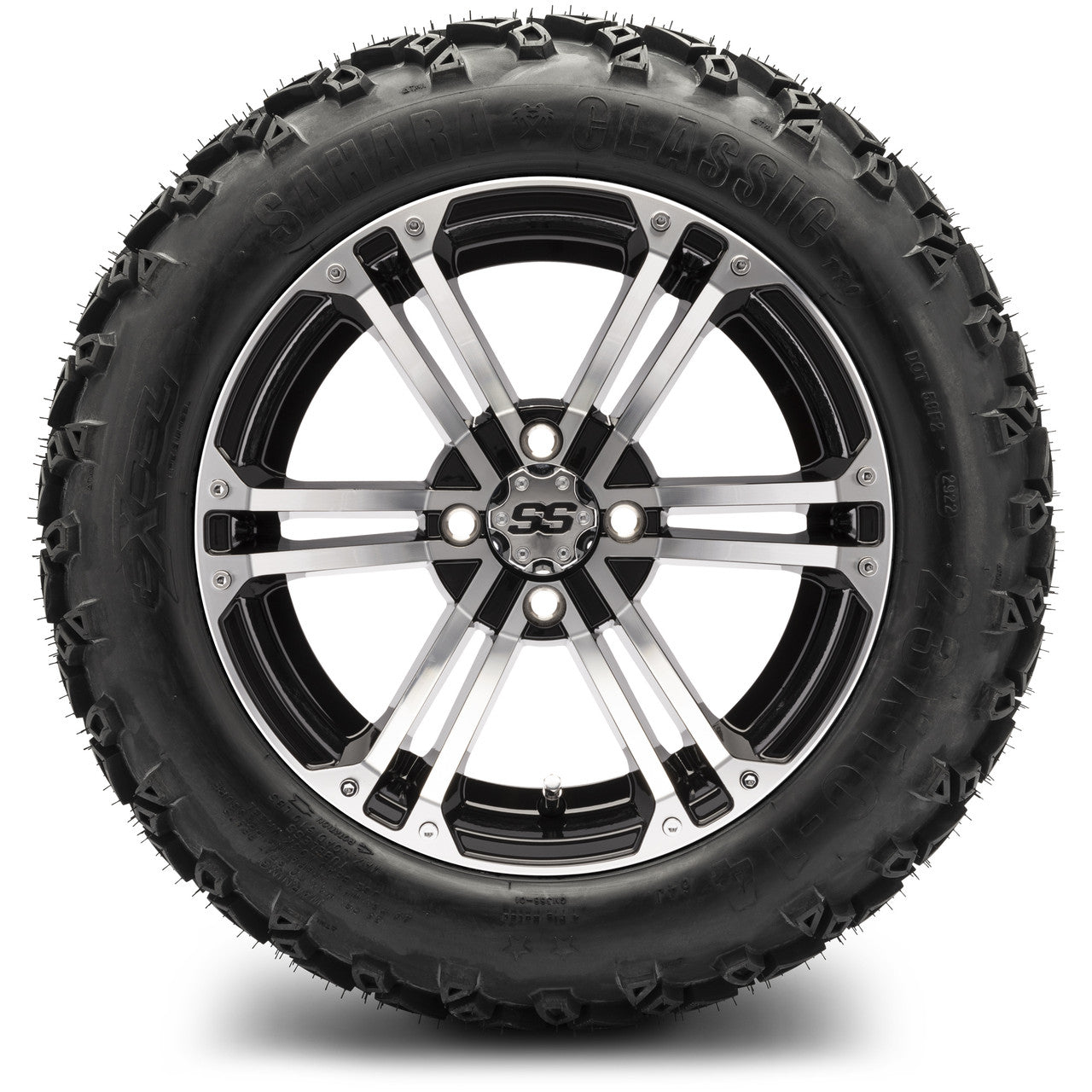 MODZ® 14" Enforcer Machined Black - Lifted Tires and Wheels Combo