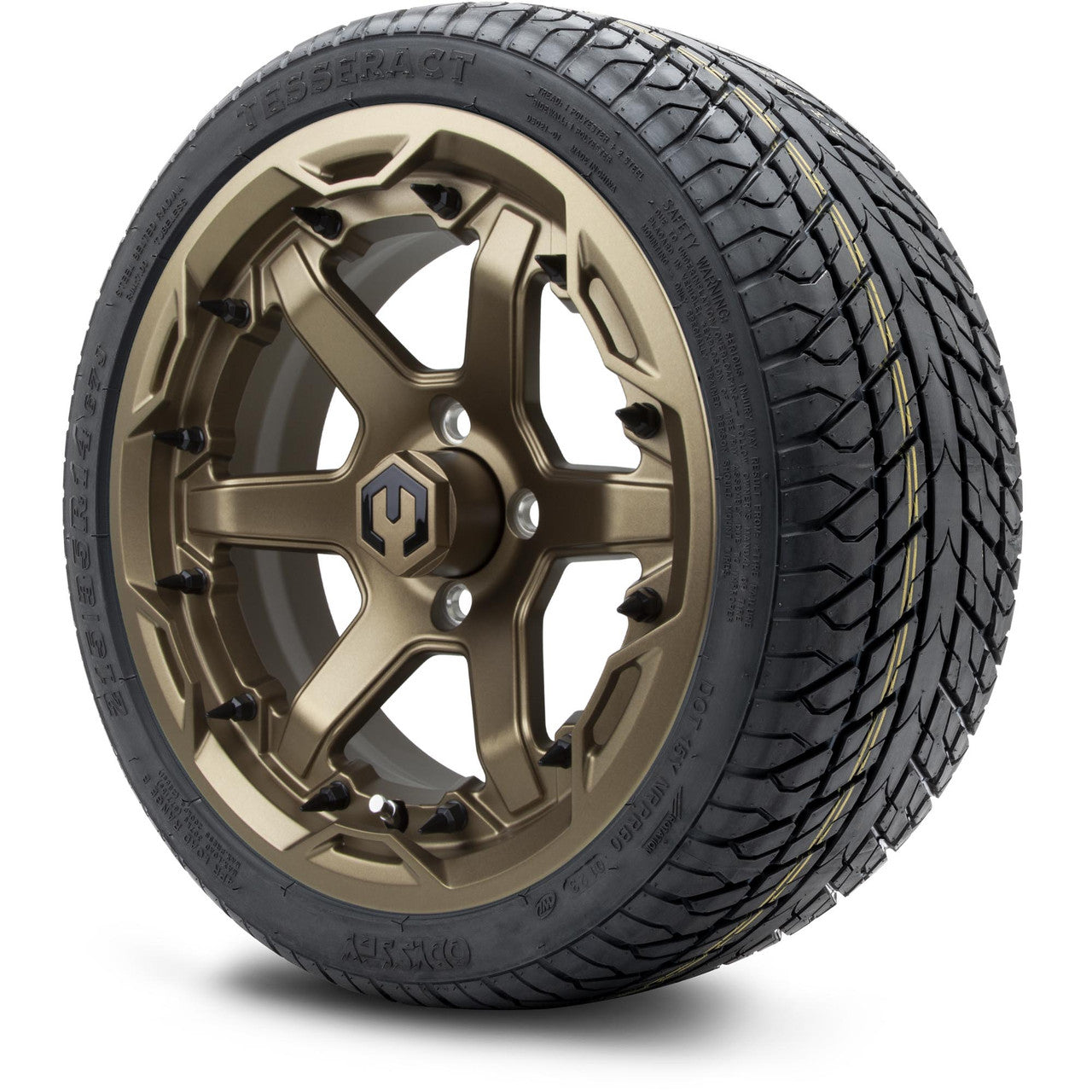 MODZ® 14" Gladiator Matte Bronze - LowPro Street Tire and Wheels Combo