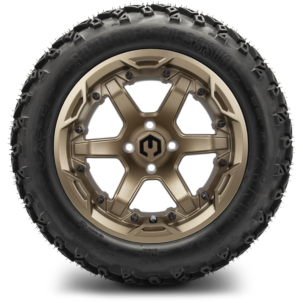 MODZ® 14" Gladiator Matte Bronze - Lifted Tires and Wheels Combo