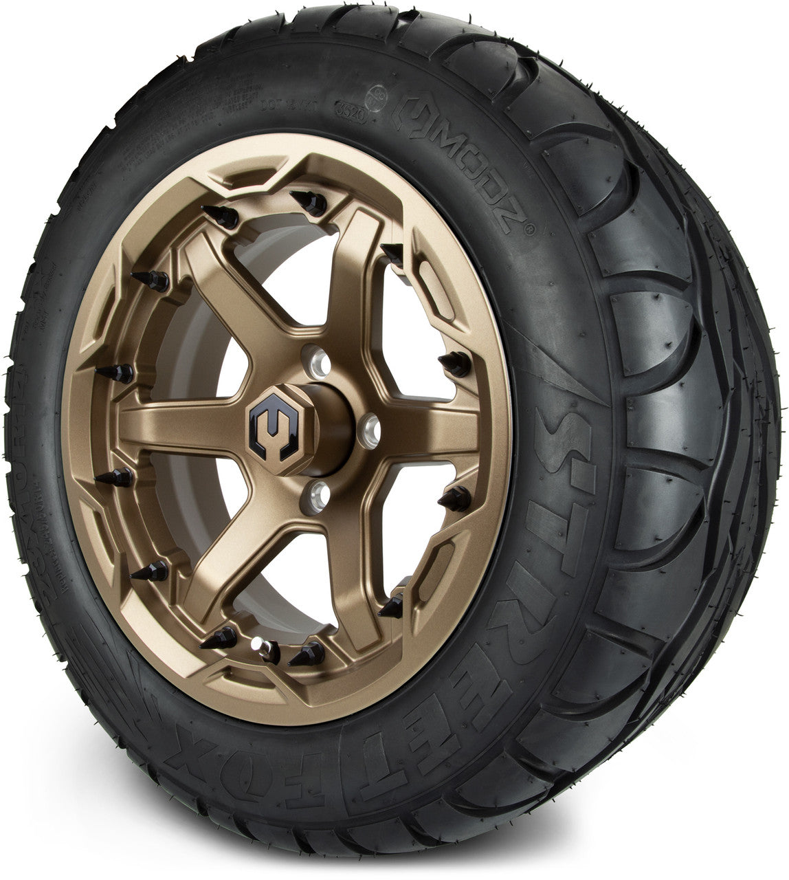 MODZ® 14" Gladiator Matte Bronze - Lifted Tires and Wheels Combo
