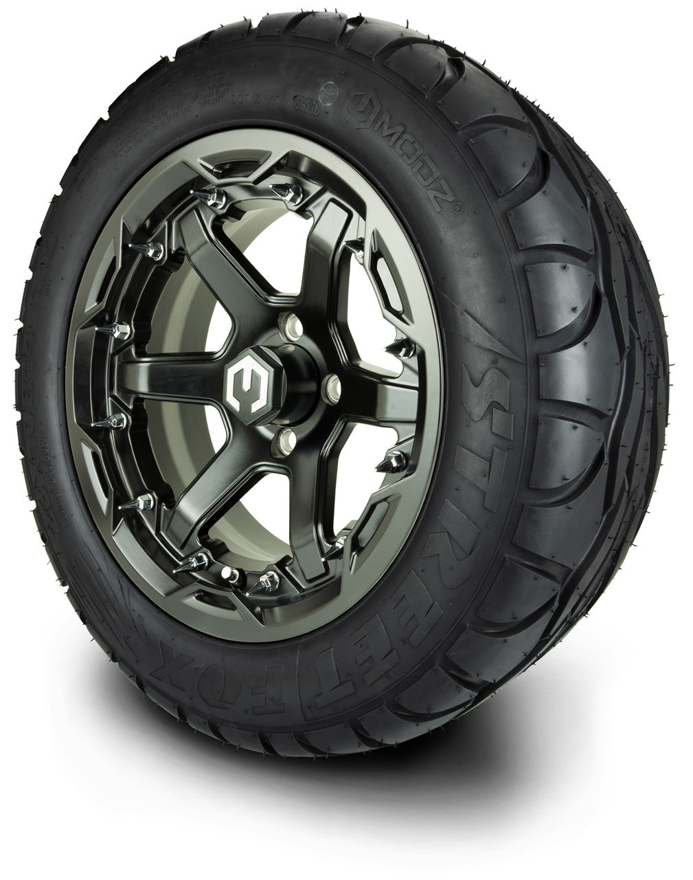 MODZ® 14" Gladiator Matte Black w/Spike Options -Lifted Tire and Wheels Combo