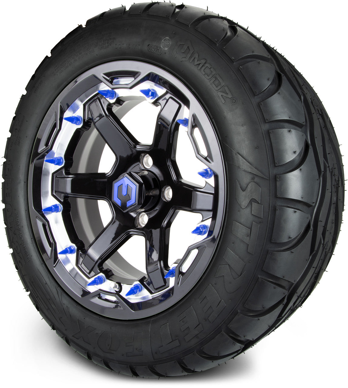 MODZ® 14" Gladiator Machine & Black w/Spike Options -Lifted Tire and Wheels Combo