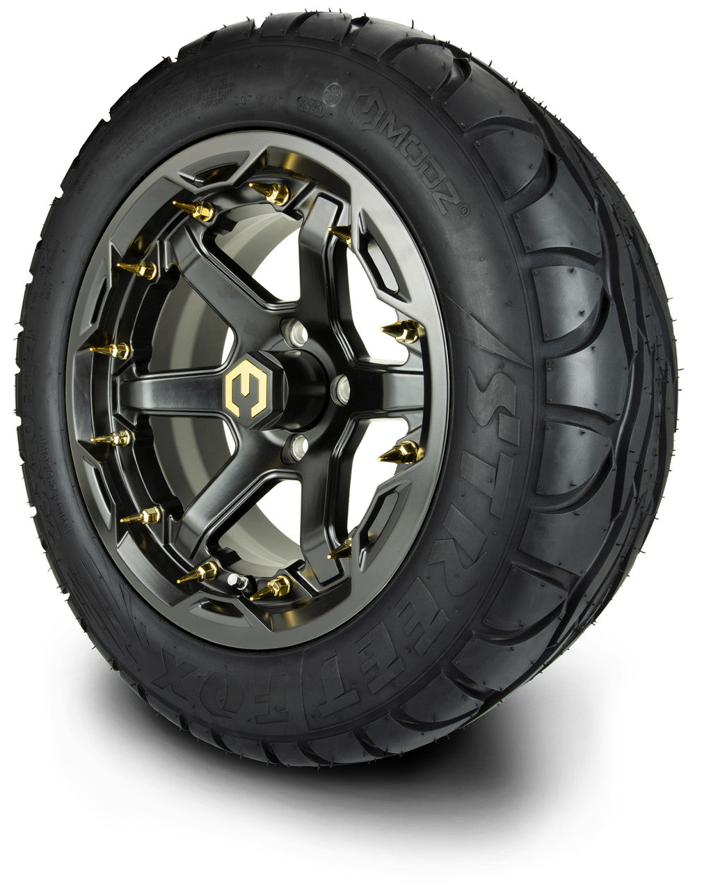 MODZ® 14" Gladiator Matte Black w/Spike Options -Lifted Tire and Wheels Combo