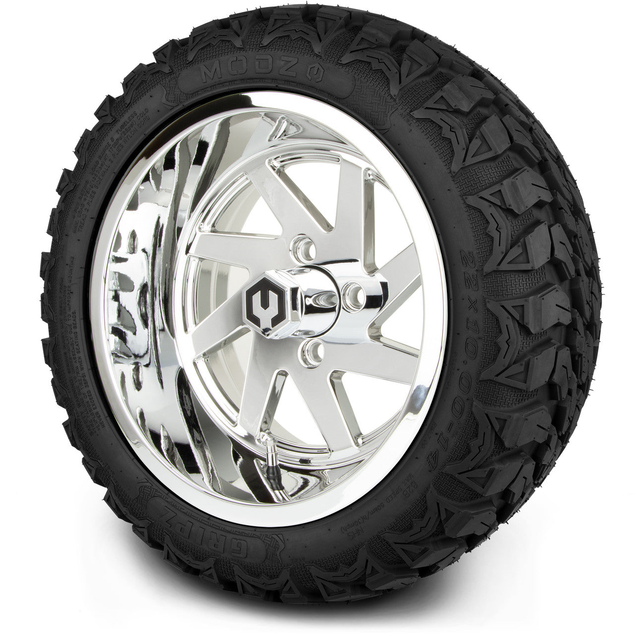 MODZ® 14" Fury Chrome - Lifted Tires and Wheels Combo