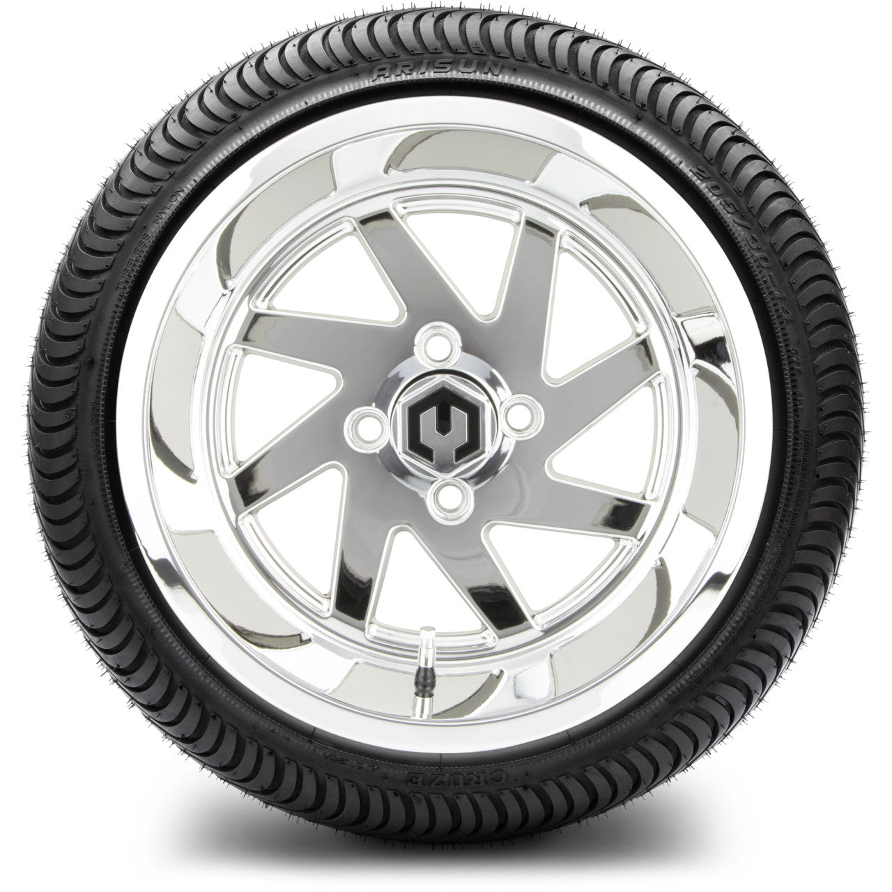 MODZ® 14" Fury Chrome - LowPro Street Tire and Wheels Combo