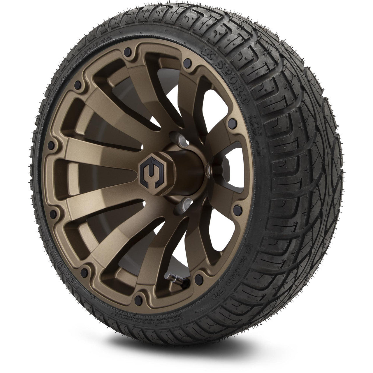 MODZ® 14" Bomber Matte Bronze - LowPro Street Tire and Wheels Combo