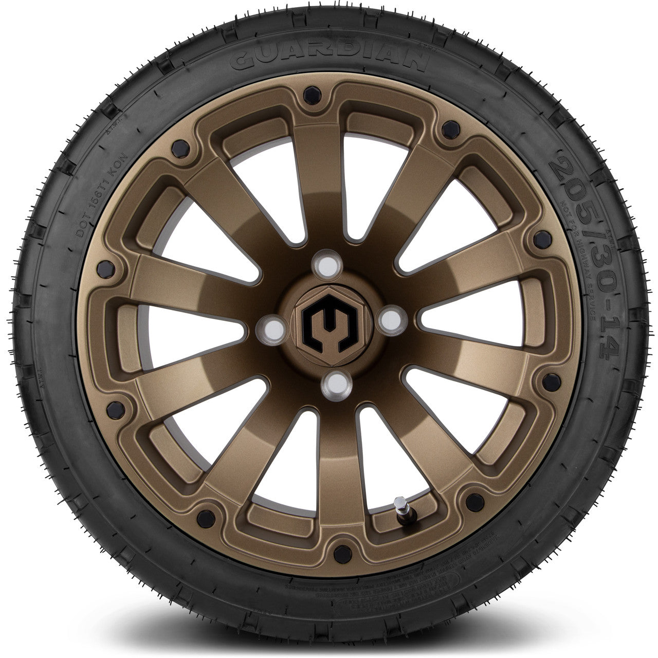 MODZ® 14" Bomber Matte Bronze - LowPro Street Tire and Wheels Combo