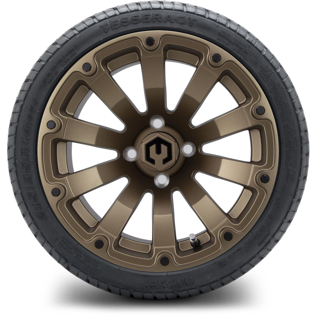 MODZ® 14" Bomber Matte Bronze - LowPro Street Tire and Wheels Combo