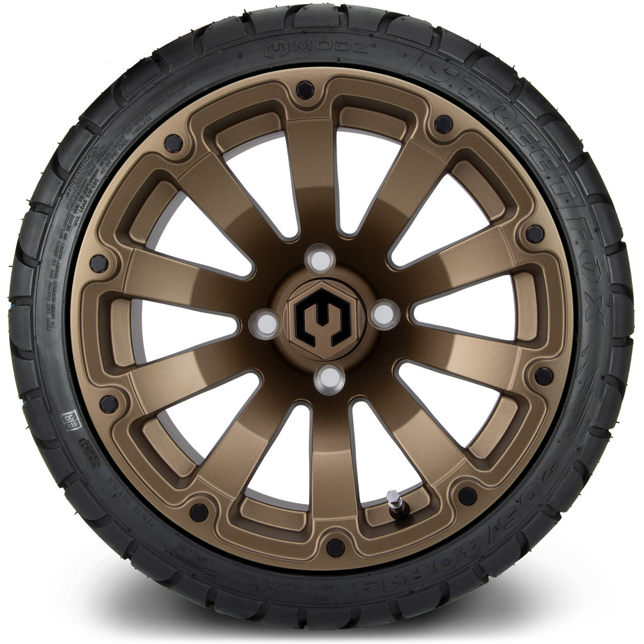 MODZ® 14" Bomber Matte Bronze - LowPro Street Tire and Wheels Combo