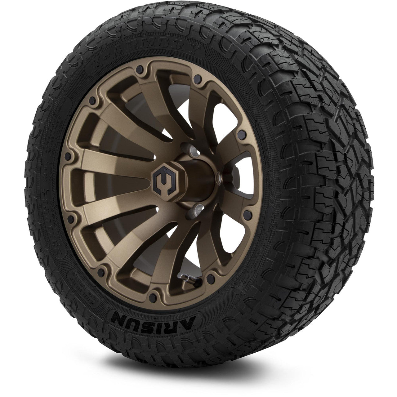 MODZ® 14" Bomber Matte Bronze - Lifted Tires and Wheels Combo