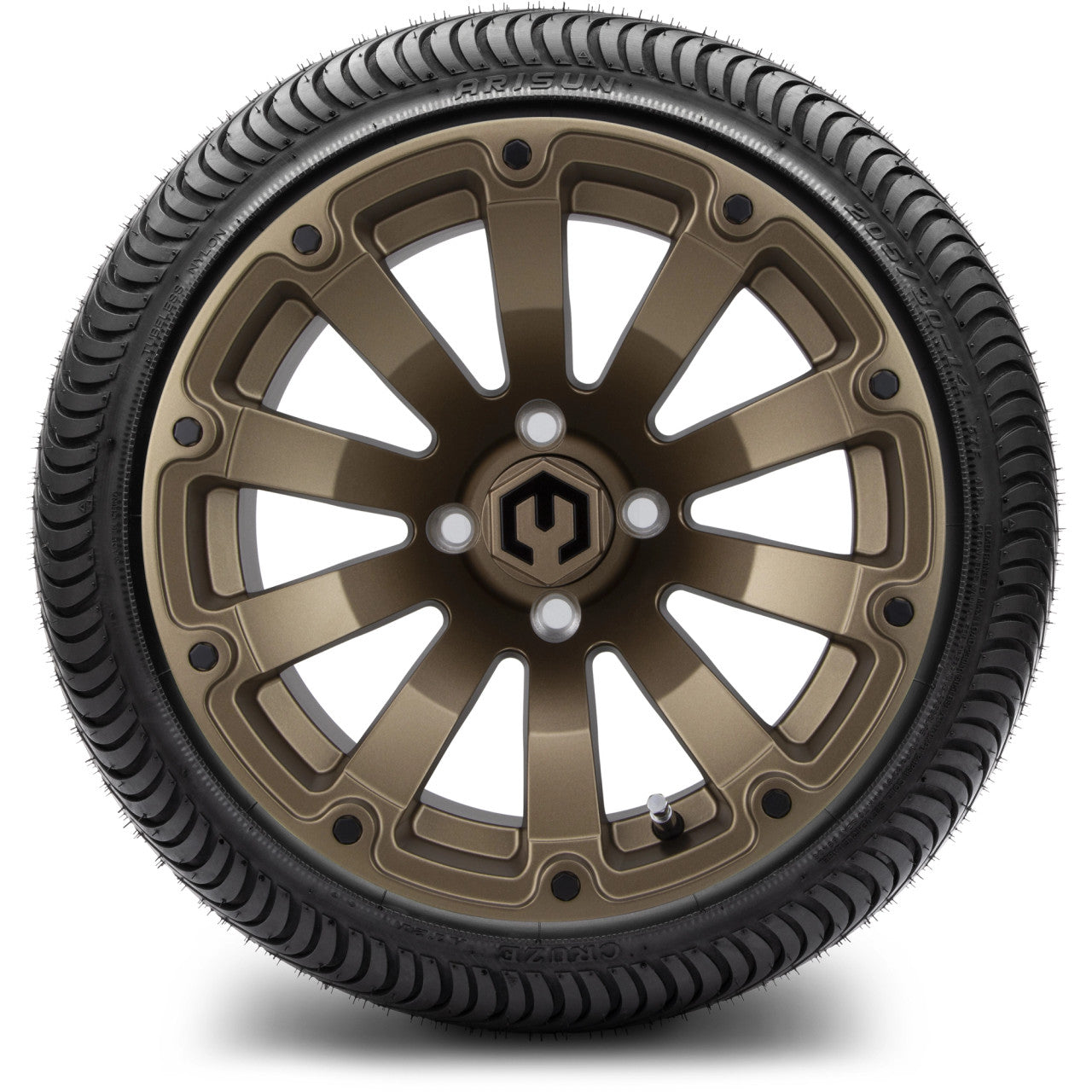 MODZ® 14" Bomber Matte Bronze - LowPro Street Tire and Wheels Combo