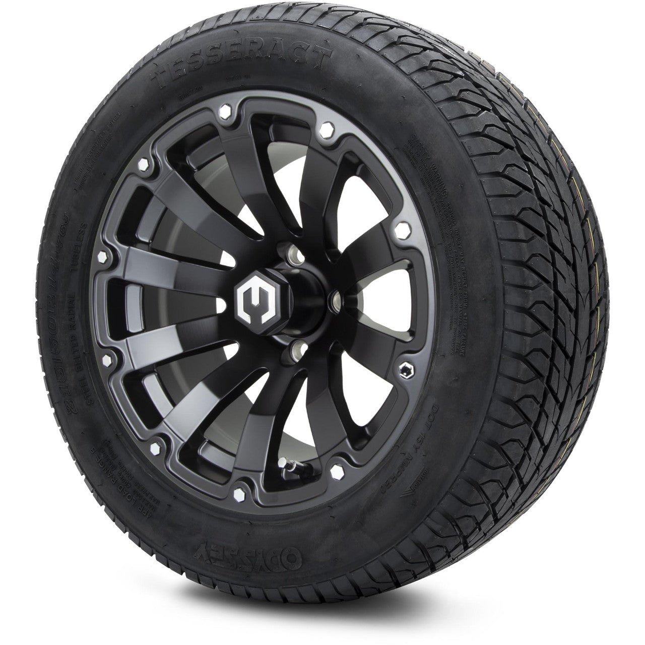 MODZ® 14" Bomber Matte Black - Lifted Tires and Wheels Combo