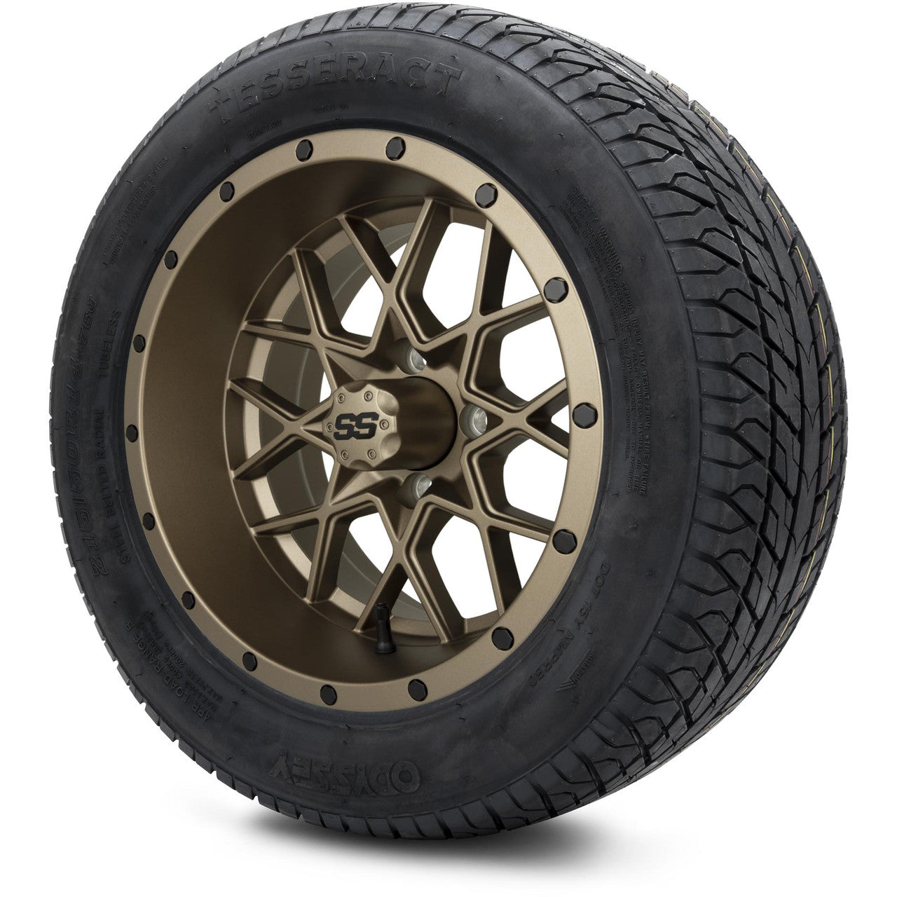 MODZ® 14" Vortex Matte Bronze - Lifted Tires and Wheels Combo