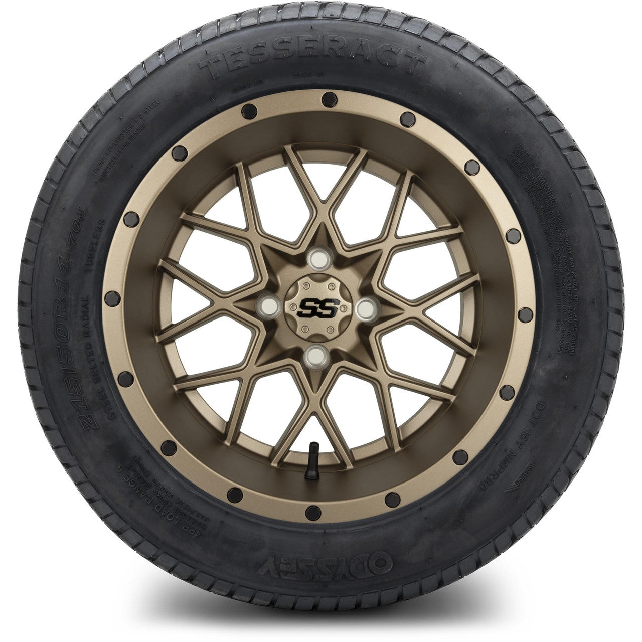 MODZ® 14" Vortex Matte Bronze - Lifted Tires and Wheels Combo