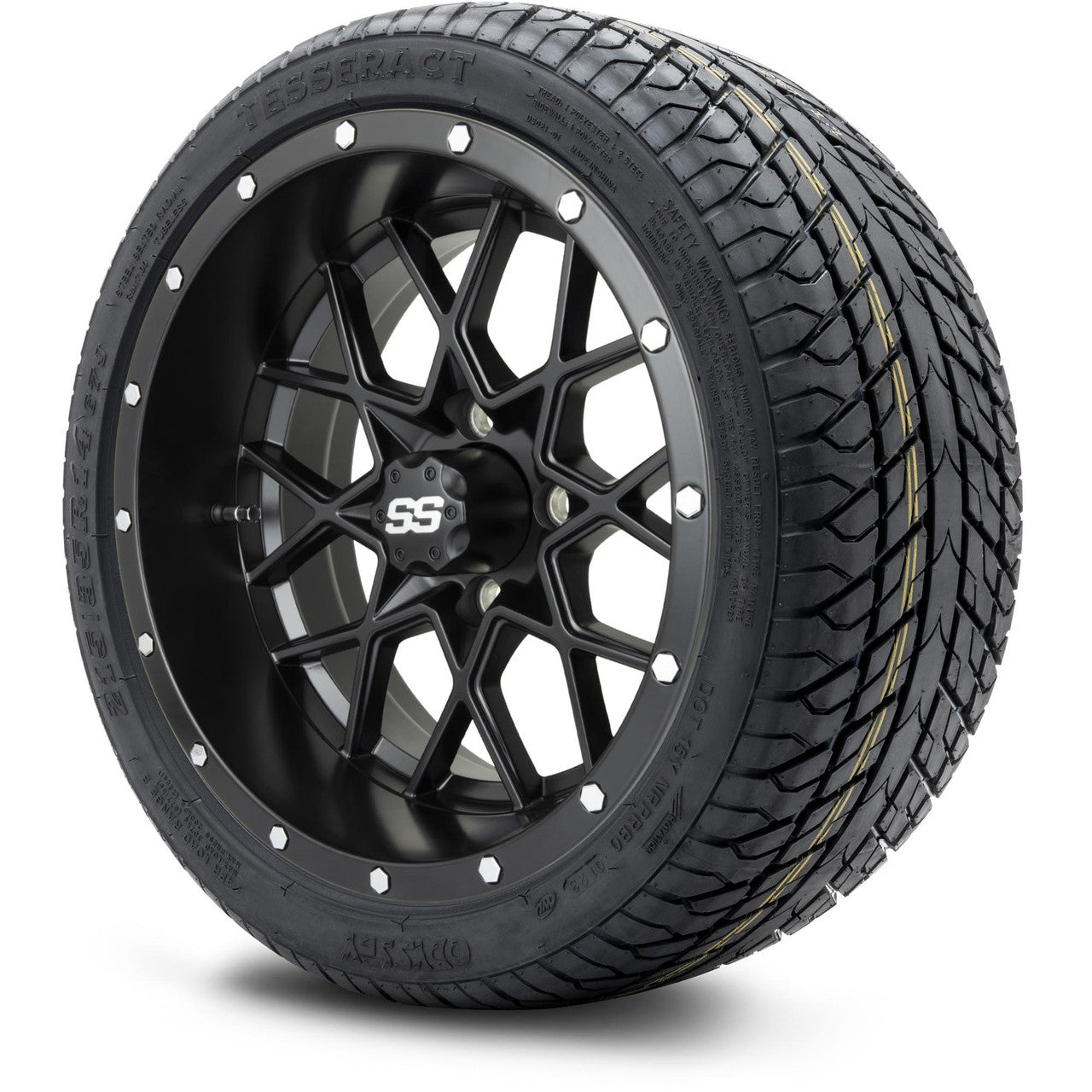 MODZ® 14" Vortex Matte Black - LowPro Street Tire and Wheels Combo