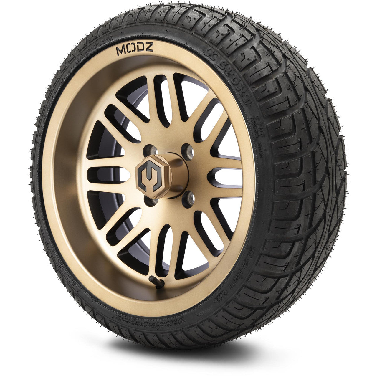 MODZ® 14" Mayhem Bronze - LowPro Street Tire and Wheels Combo