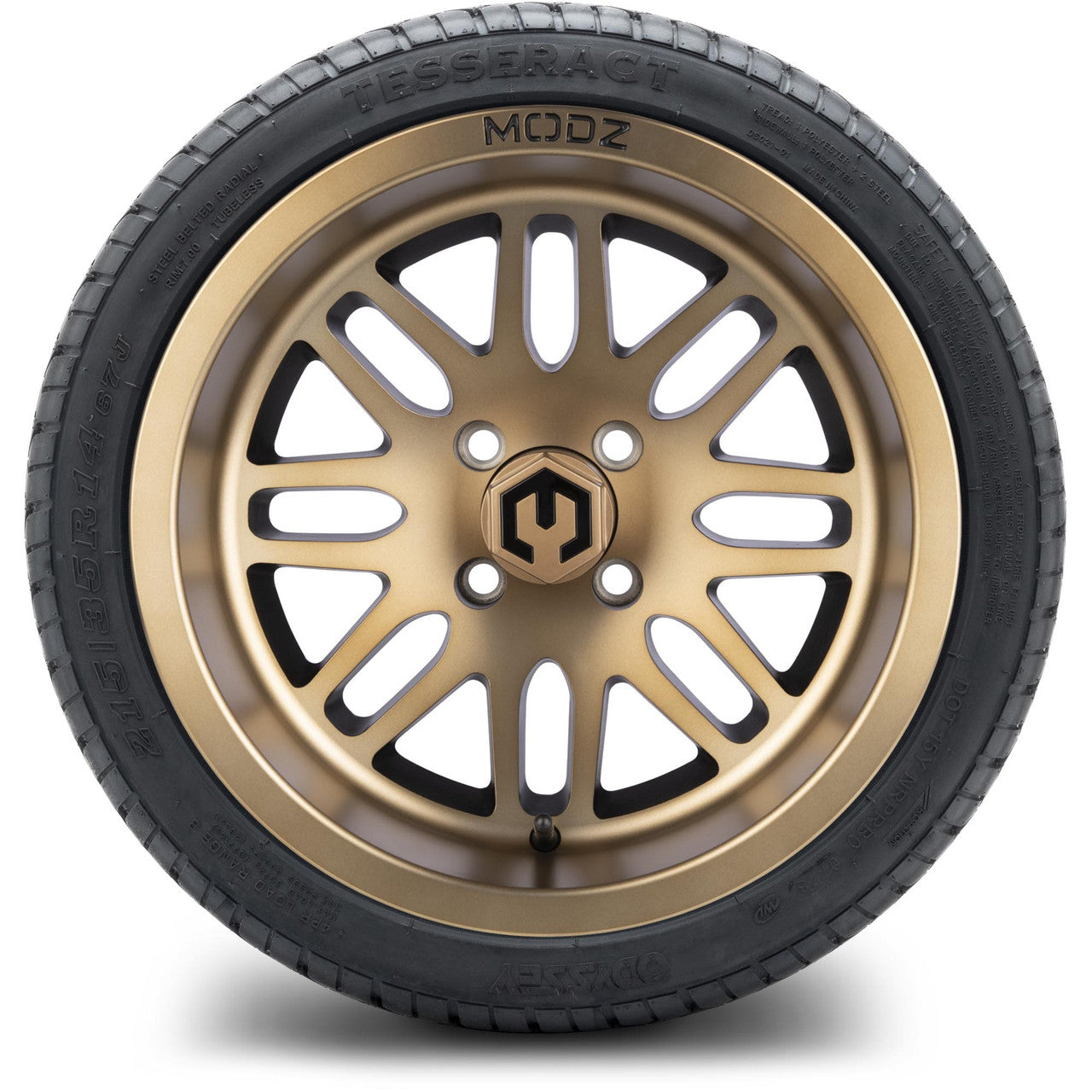 MODZ® 14" Mayhem Bronze - LowPro Street Tire and Wheels Combo