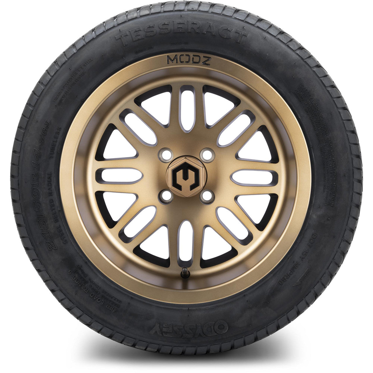 MODZ® 14" Mayhem Bronze - Lifted Tires and Wheels Combo