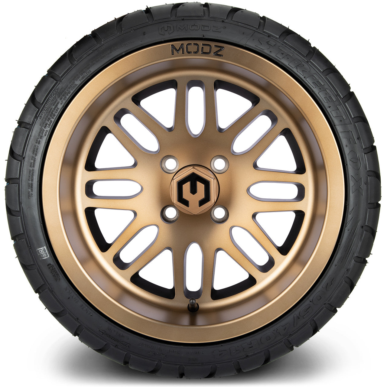 MODZ® 14" Mayhem Bronze - LowPro Street Tire and Wheels Combo