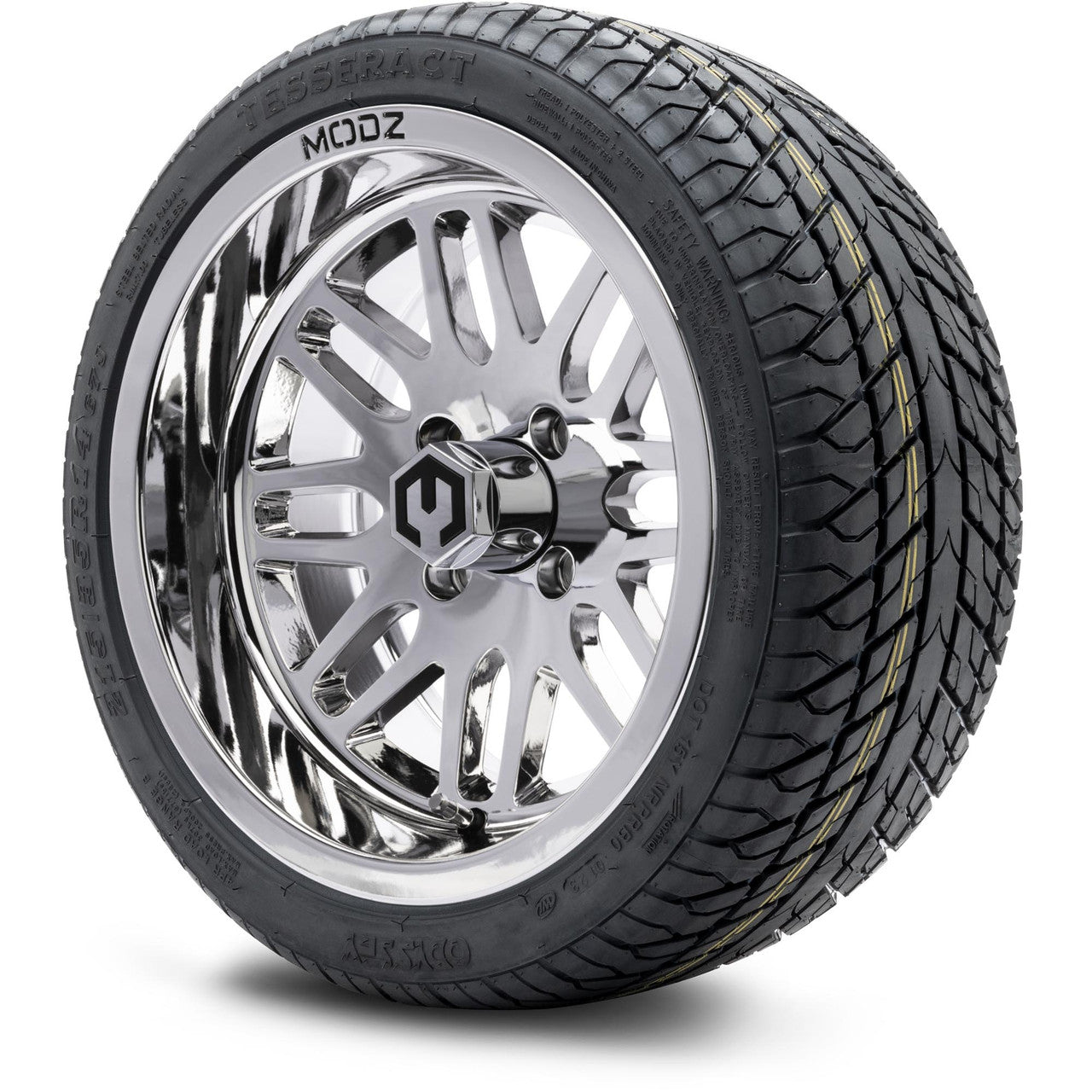 MODZ® 14" Mayhem Chrome - LowPro Street Tire and Wheels Combo