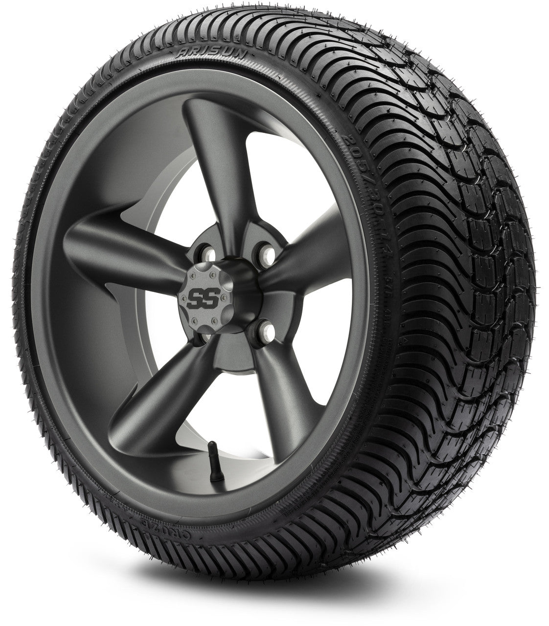 MODZ® 14" Godfather Gunmetal - LowPro Street Tire and Wheels Combo