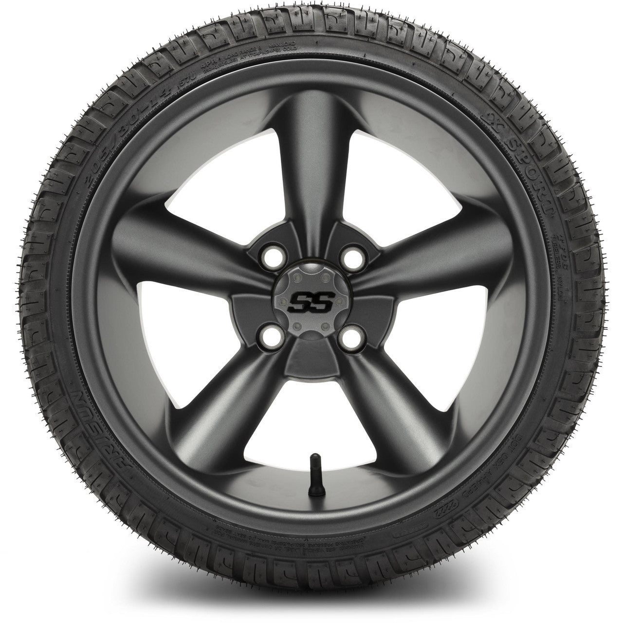 MODZ® 14" Godfather Gunmetal - LowPro Street Tire and Wheels Combo