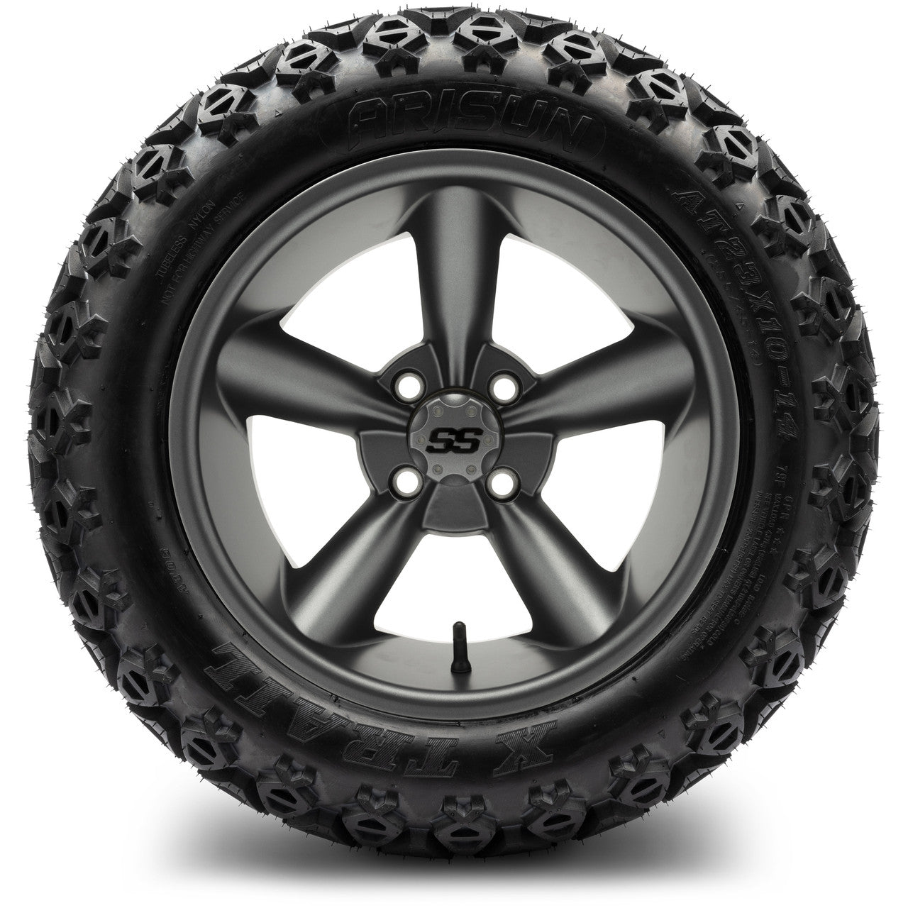 MODZ® 14" Godfather Gunmetal - Lifted Tires and Wheels Combo