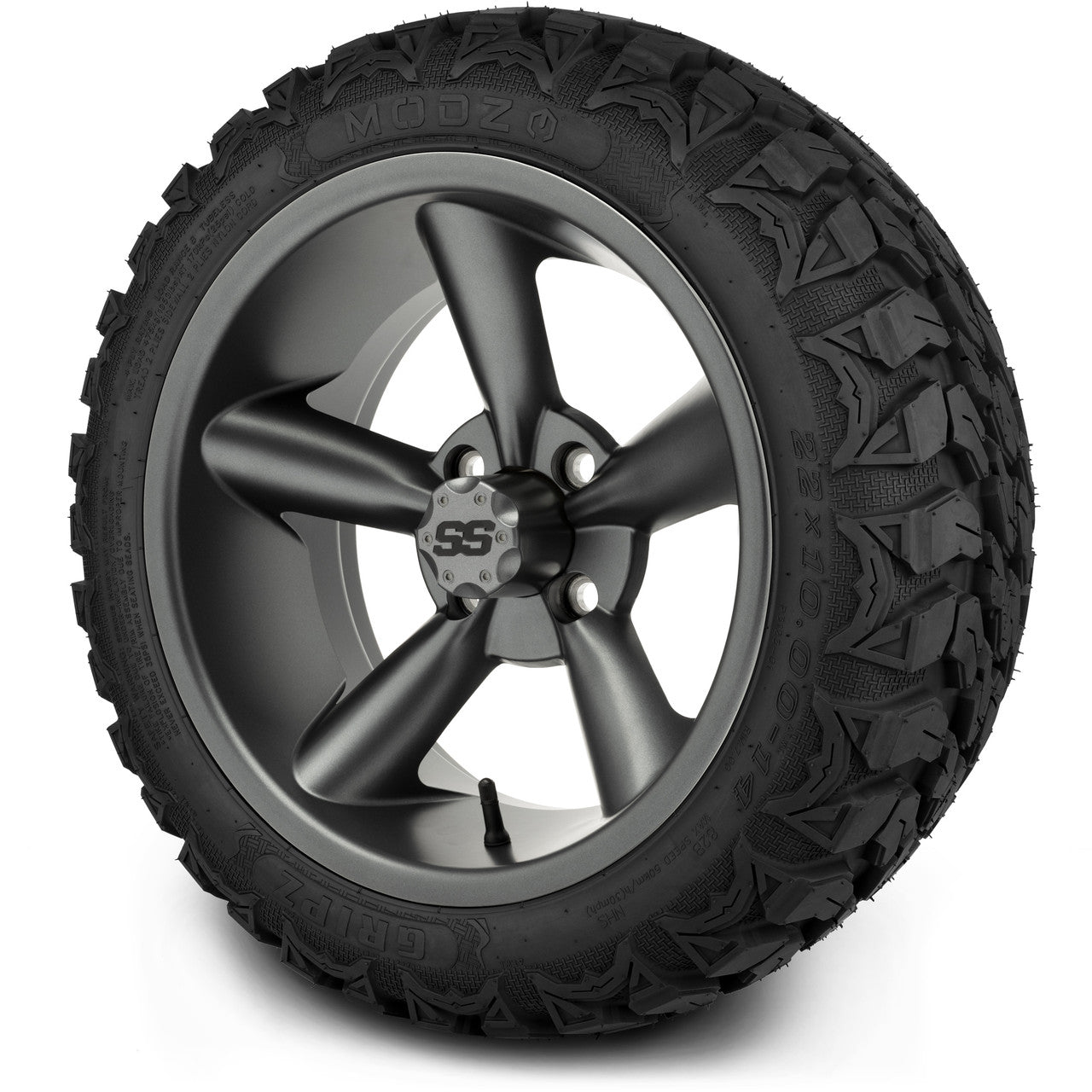 MODZ® 14" Godfather Gunmetal - Lifted Tires and Wheels Combo