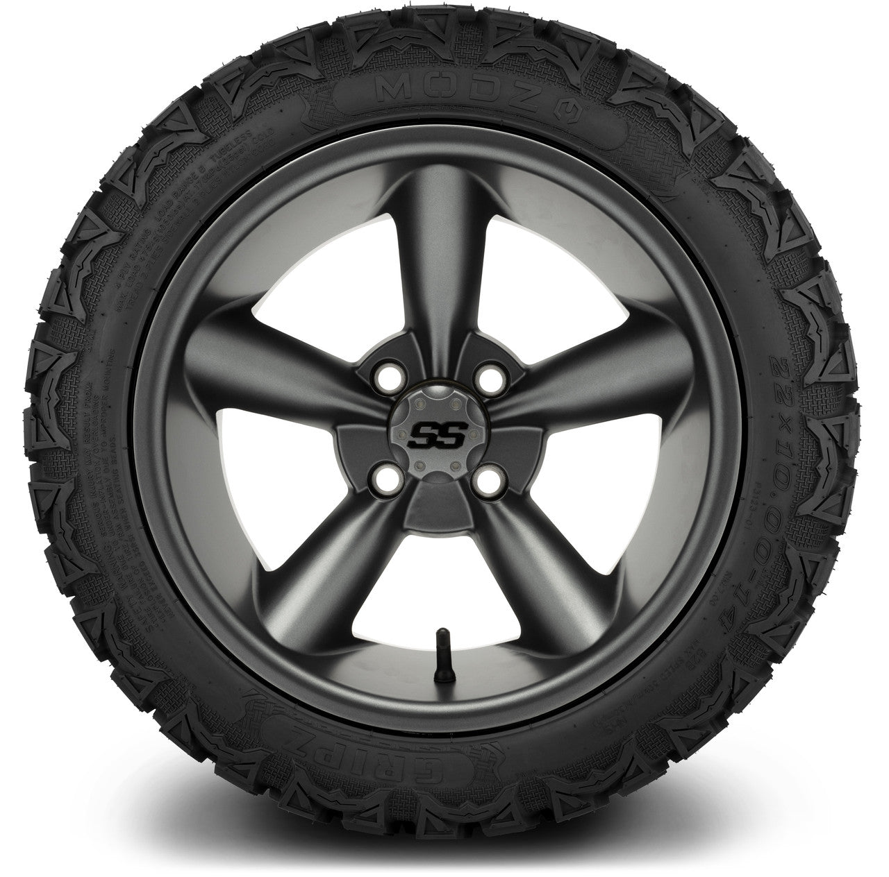 MODZ® 14" Godfather Gunmetal - Lifted Tires and Wheels Combo