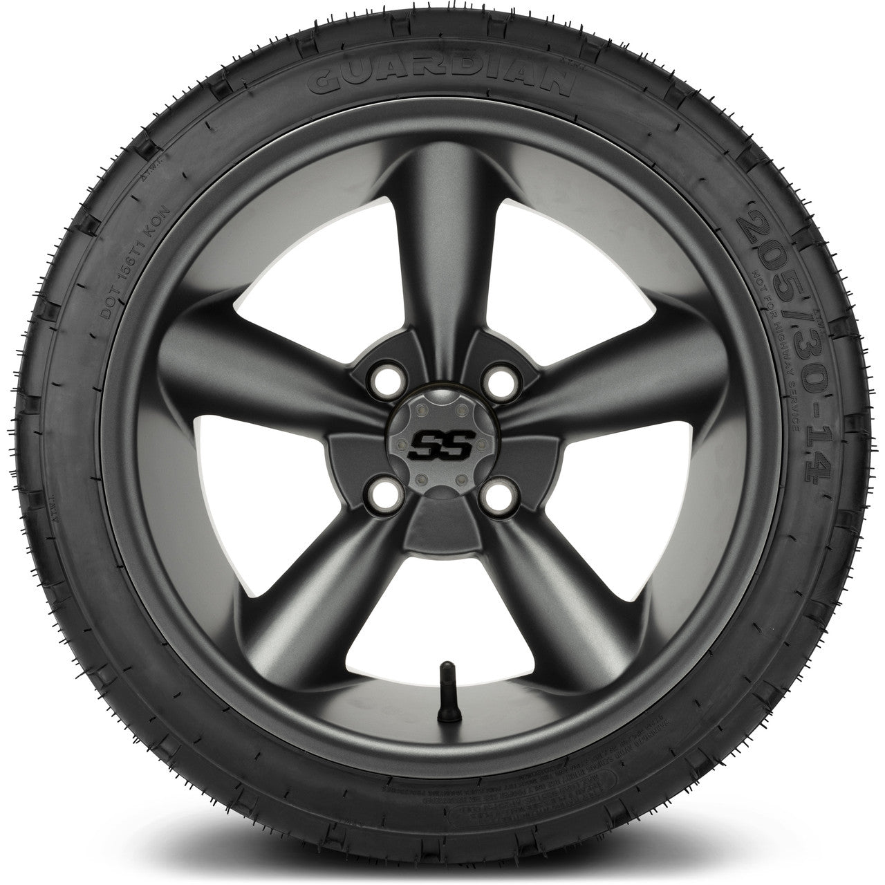 MODZ® 14" Godfather Gunmetal - LowPro Street Tire and Wheels Combo