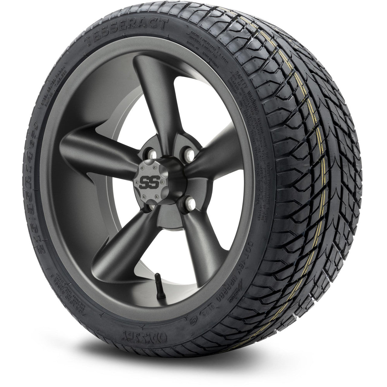 MODZ® 14" Godfather Gunmetal - LowPro Street Tire and Wheels Combo