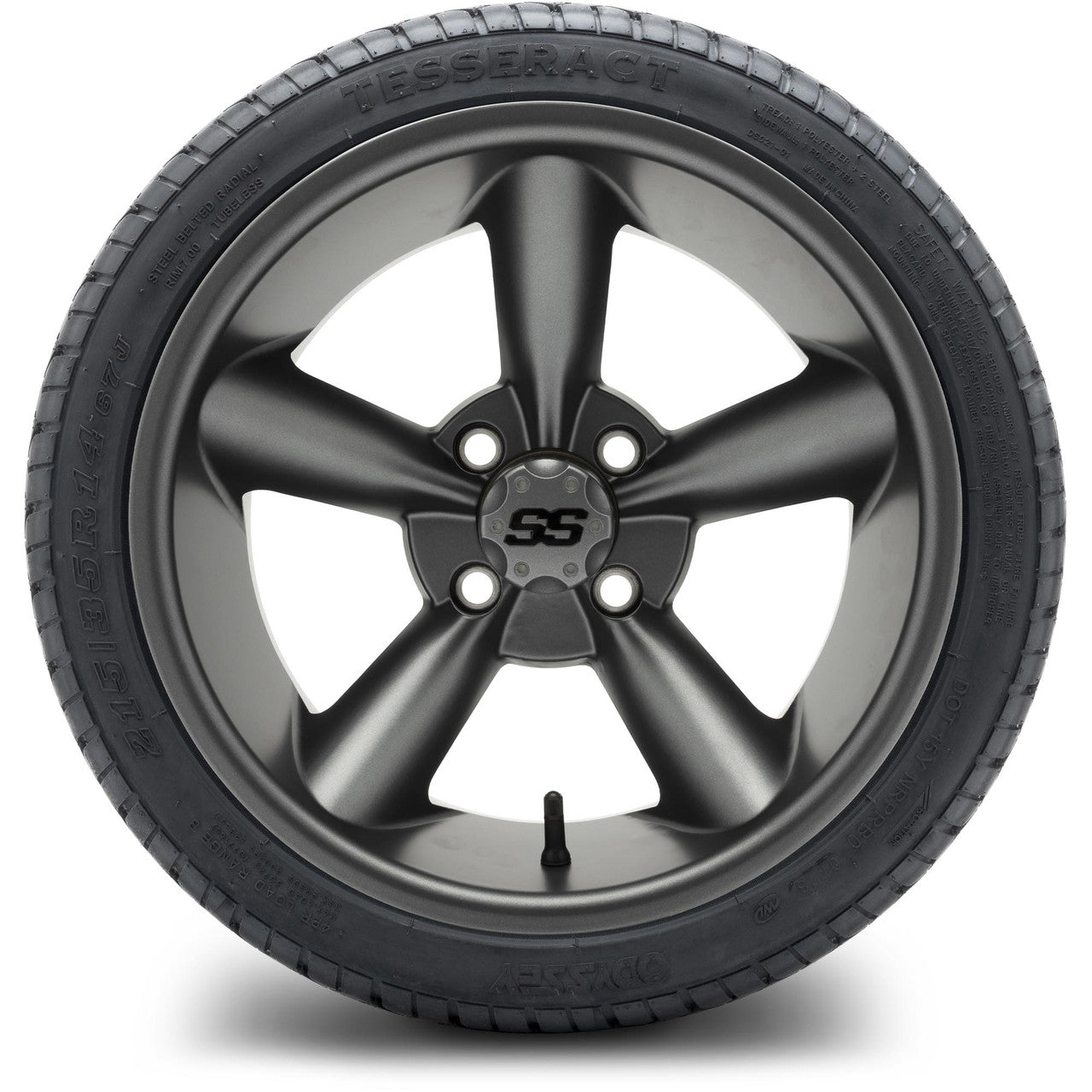 MODZ® 14" Godfather Gunmetal - LowPro Street Tire and Wheels Combo