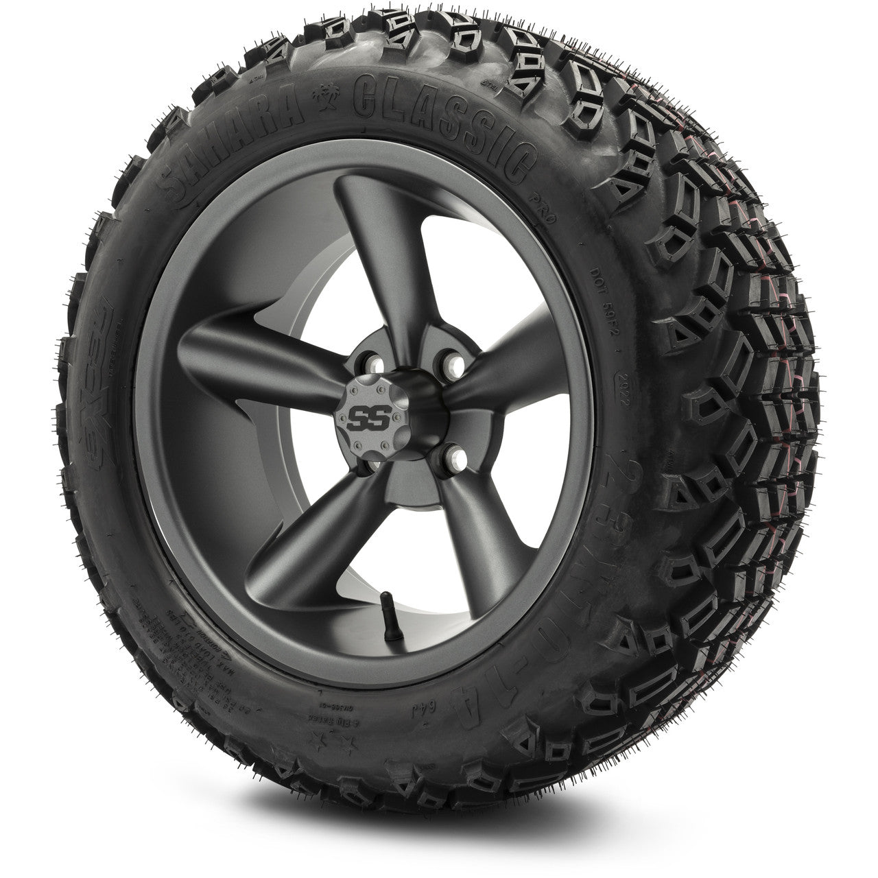 MODZ® 14" Godfather Gunmetal - Lifted Tires and Wheels Combo