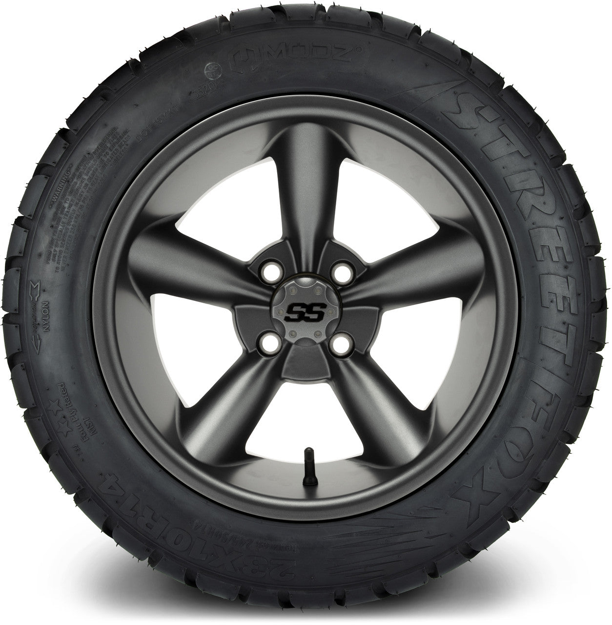 MODZ® 14" Godfather Gunmetal - Lifted Tires and Wheels Combo