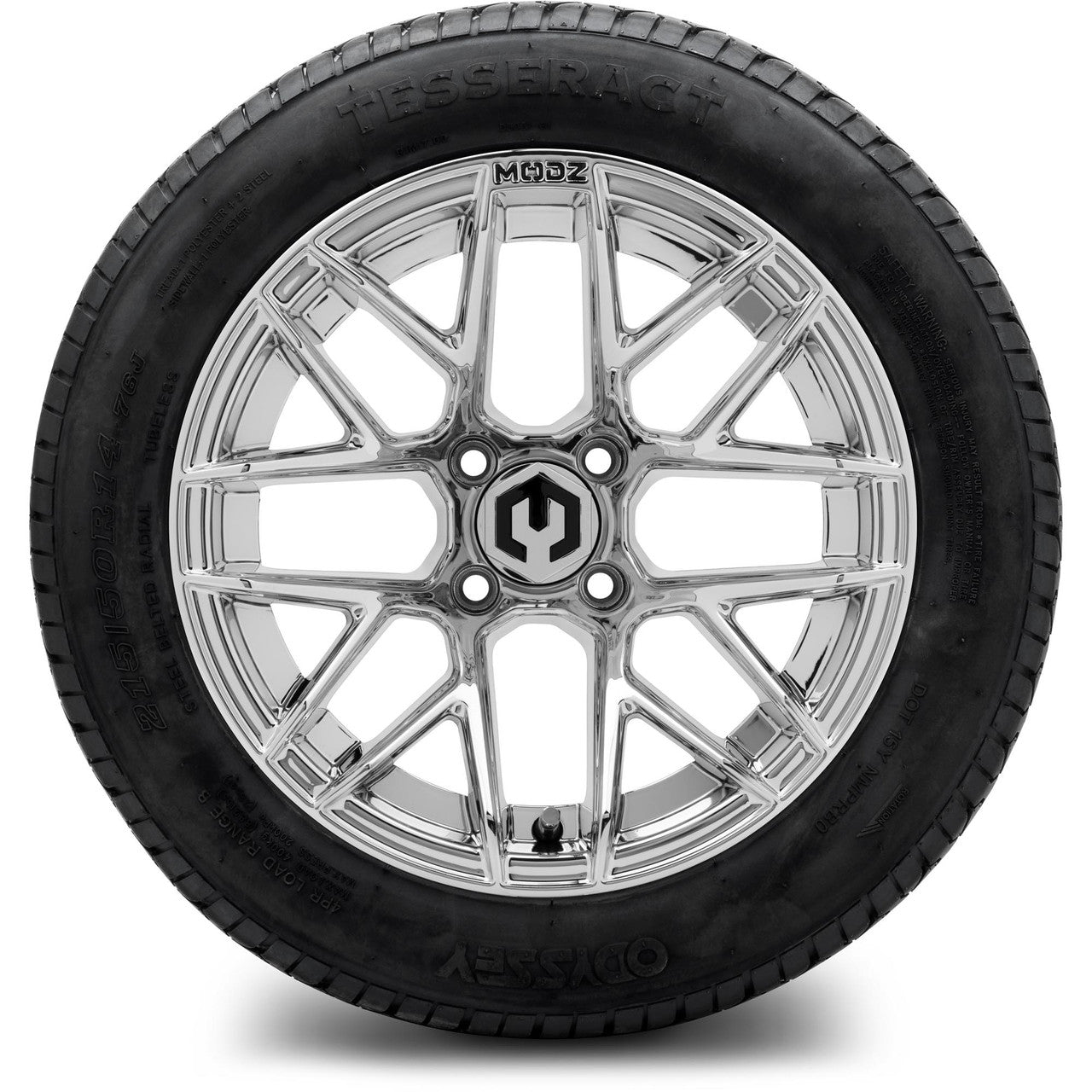 MODZ® 14" Matrix Chrome - Lifted Tires and Wheels Combo
