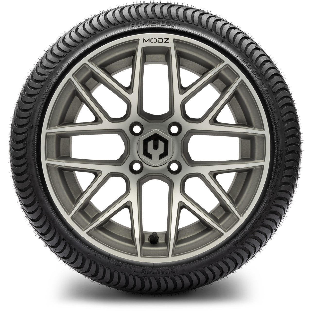 MODZ® 14" Matrix Gunmetal - LowPro Street Tire and Wheels Combo