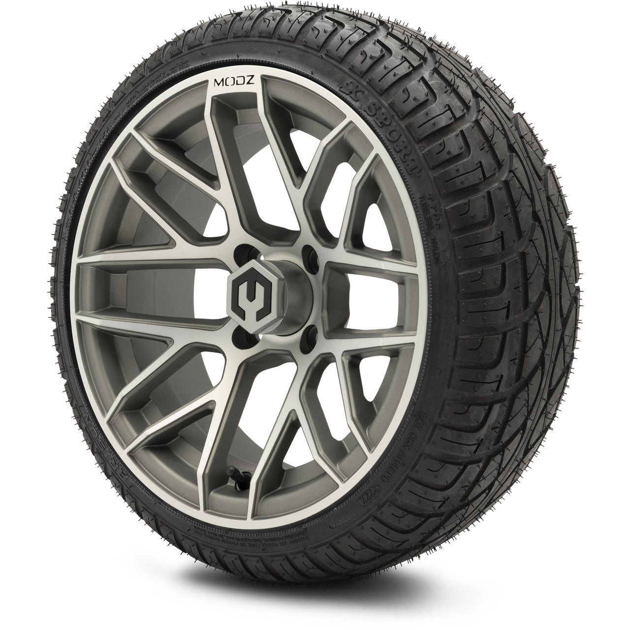 MODZ® 14" Matrix Gunmetal - LowPro Street Tire and Wheels Combo